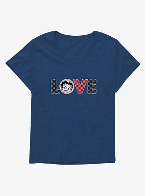 Betty Boop Polka Dot Love Girls T-Shirt Plus