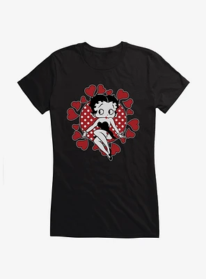 Betty Boop Surrounded By Love Girls T-Shirt