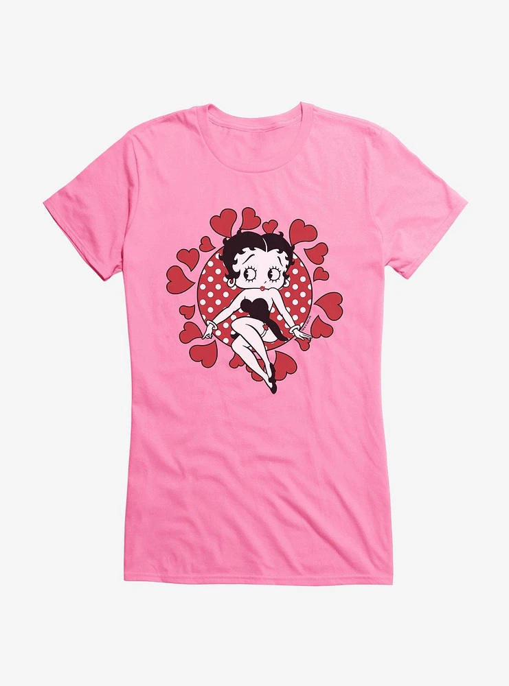 Betty Boop Surrounded By Love Girls T-Shirt