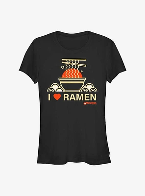 Maruchan Heart Ramen 4Eva Girls T-Shirt