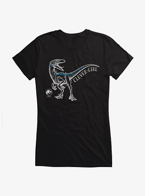 Jurassic World Clever Girl Illustrated Girls T-Shirt