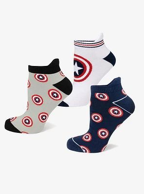 Marvel Captain America Ankle Socks 3-Pack