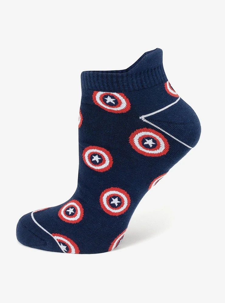 Marvel Captain America Navy Ankle Socks