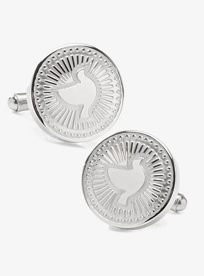Silver Dove Radial Cufflinks