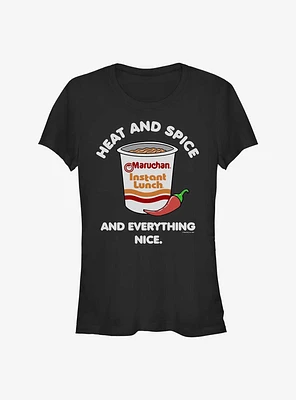Maruchan Heat And Spice-1 Girls T-Shirt