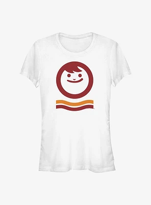 Maruchan Face And Waves Girls T-Shirt