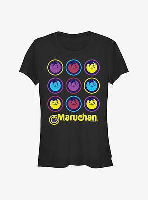 Maruchan Multi-Colored Face Girls T-Shirt