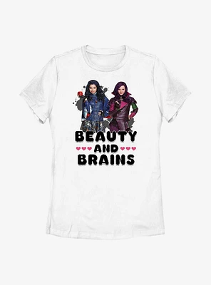 Disney Descendants Beauty And Brains Womens T-Shirt