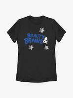 Disney Descendants Beauty And Brains Crown Womens T-Shirt