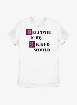 Disney Descendants Welcome To My Wicked World Womens T-Shirt