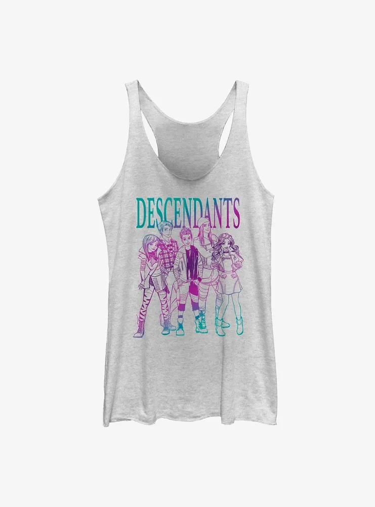 Disney Descendants Sketch Group Womens Tank Top