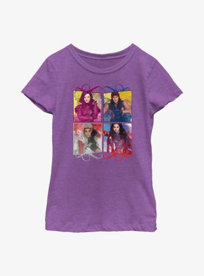 Disney Descendants Four Evil Boxes Youth Girls T-Shirt