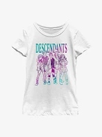 Disney Descendants Sketch Group Youth Girls T-Shirt