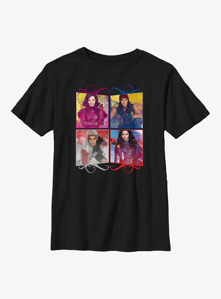 Disney Descendants Four Evil Boxes Youth T-Shirt