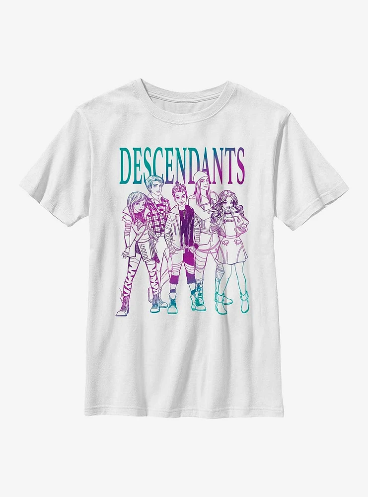 Disney Descendants Sketch Group Youth T-Shirt