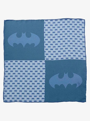 DC Comics Batman Multi Motif Blue Pocket Square