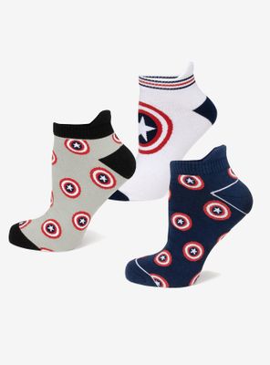 Marvel Captain America Ankle Socks 3 Pack