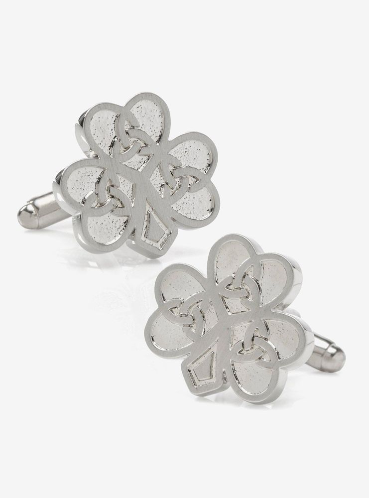 Celtic Knot Shamrock Cufflinks