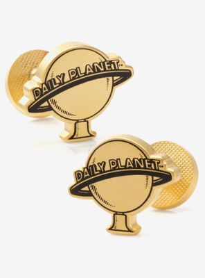 DC Comics Superman Daily Planet Gold Cufflinks