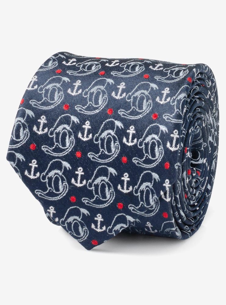 Disney Donald Duck Anchor Navy Blue Men's Tie