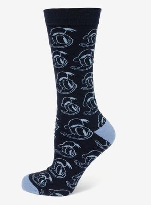 Disney Donald Duck Patterned Blue Men's Socks