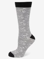 Disney Donald Duck Patterned Gray Men's Socks