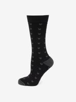 Disney  Mickey Mouse Silhouette Motif Black Men's Socks