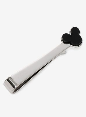Disney Mickey Mouse Onyx Stainless Steel Tie Bar
