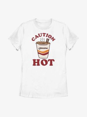 Maruchan Caution Hot Womens T-Shirt
