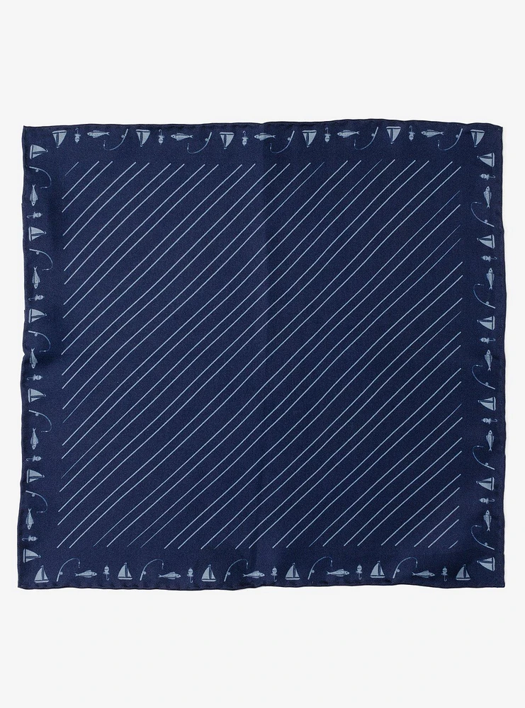 Nautical Blue Pocket Square