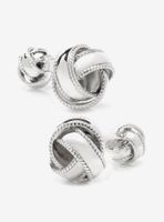 Sterling Silver Braided Knot Cufflinks