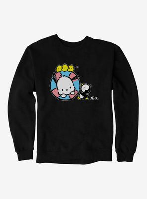 Pochacco Swimming With Friends Sweatshirt