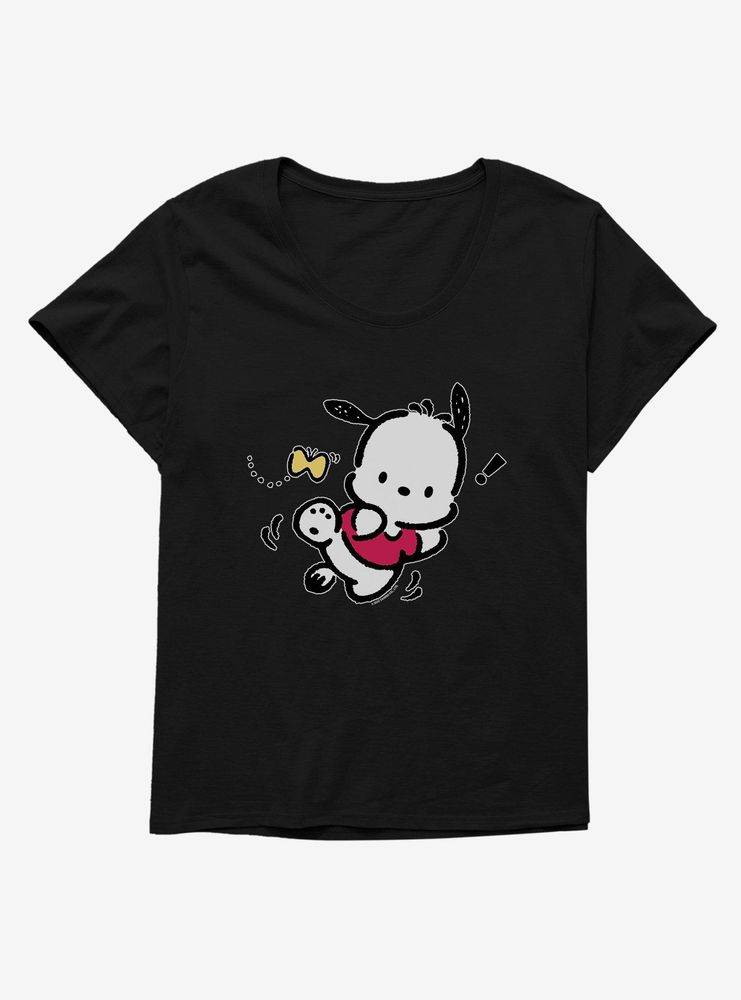 Pochacco Butterfly Chase Womens T-Shirt Plus