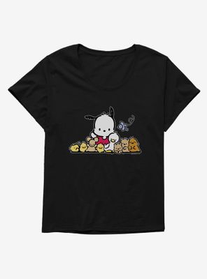 Pochacco Outdoor Fun With Friends Womens T-Shirt Plus