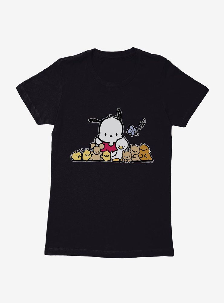 Pochacco Outdoor Fun With Friends Womens T-Shirt