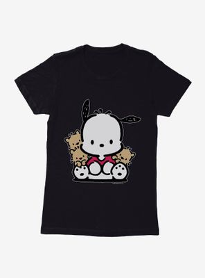 Pochacco Sitting With Friends Womens T-Shirt