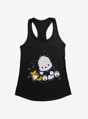 Pochacco Playing With Mon-Mon Womens Tank Top