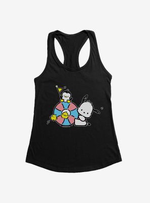Pochacco Swimming Party Womens Tank Top