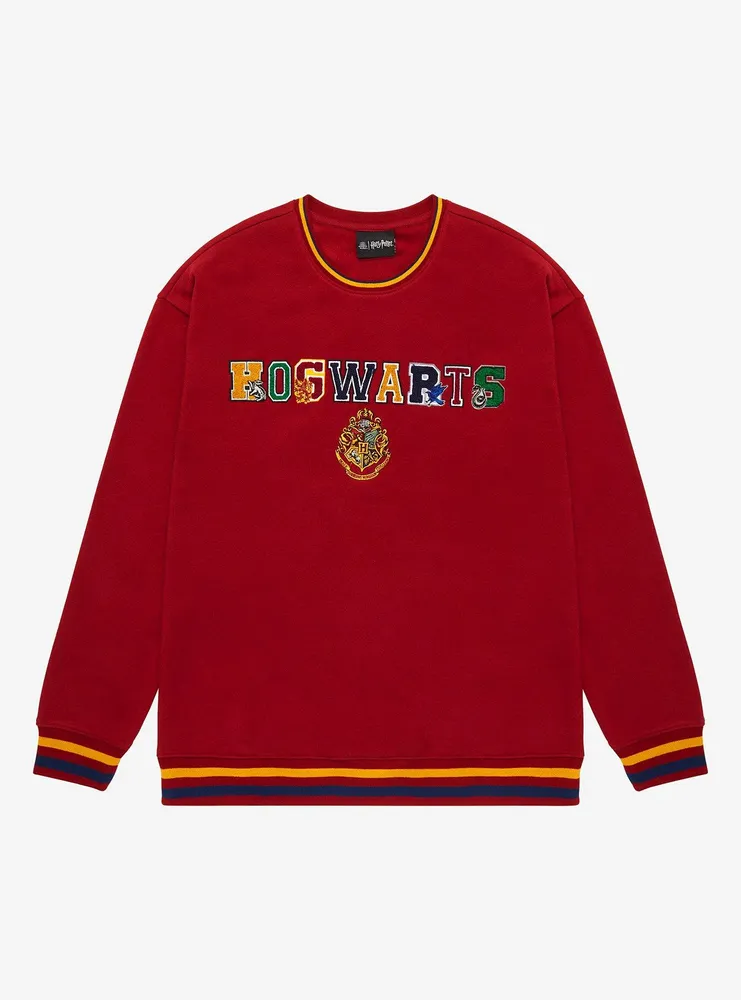 Harry Potter Hogwarts Mismatch Letterman Crewneck - BoxLunch Exclusive