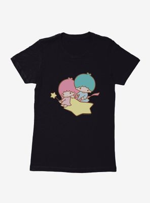 Little Twin Stars Flying Over Womens T-Shirt