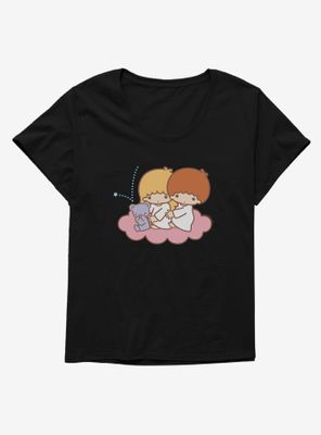 Little Twin Stars Cloud Ride Womens T-Shirt Plus