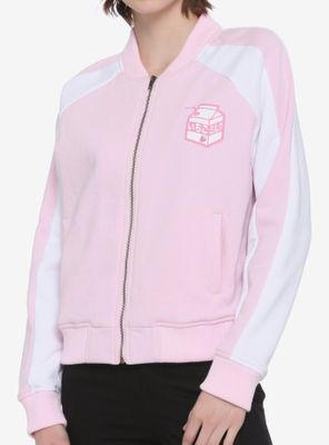 Strawberry Milk Girls Bomber Jacket