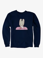 Marron Cream Pink Bunny Sweatshirt