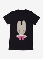 Marron Cream Pink Bow Bunny Womens T-Shirt