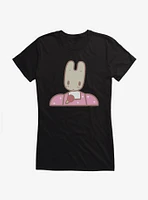 Marron Cream Pink Bunny Girls T-Shirt