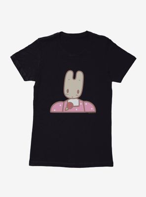 Marron Cream Pink Bunny Womens T-Shirt
