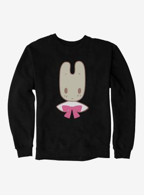 Marron Cream Pink Bow Bunny Sweatshirt