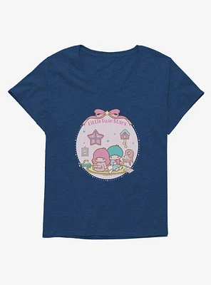 Little Twin Stars Cozy Home Girls T-Shirt Plus