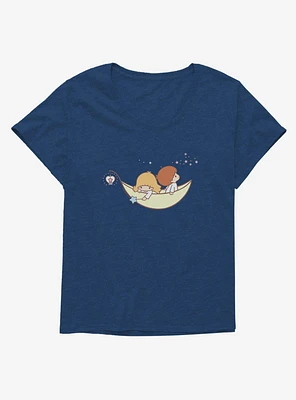 Little Twin Stars Galaxy Boat Ride Girls T-Shirt Plus