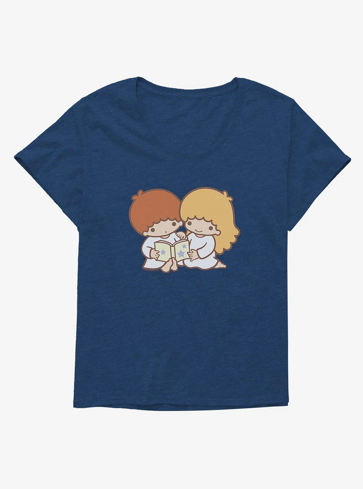 Little Twin Stars Reading Time Girls T-Shirt Plus